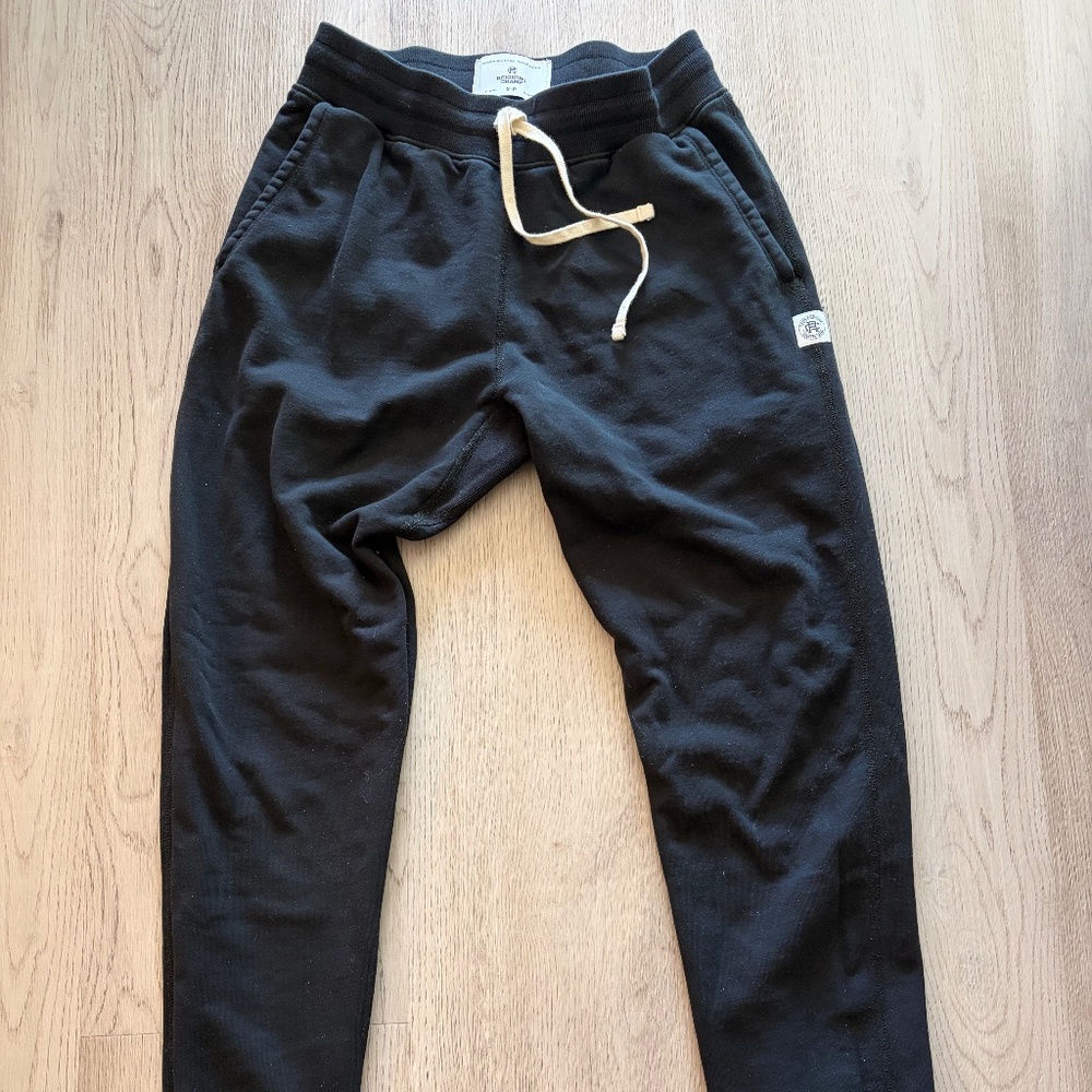 Reigning Champ Black Fleece Joggers Men’s Small